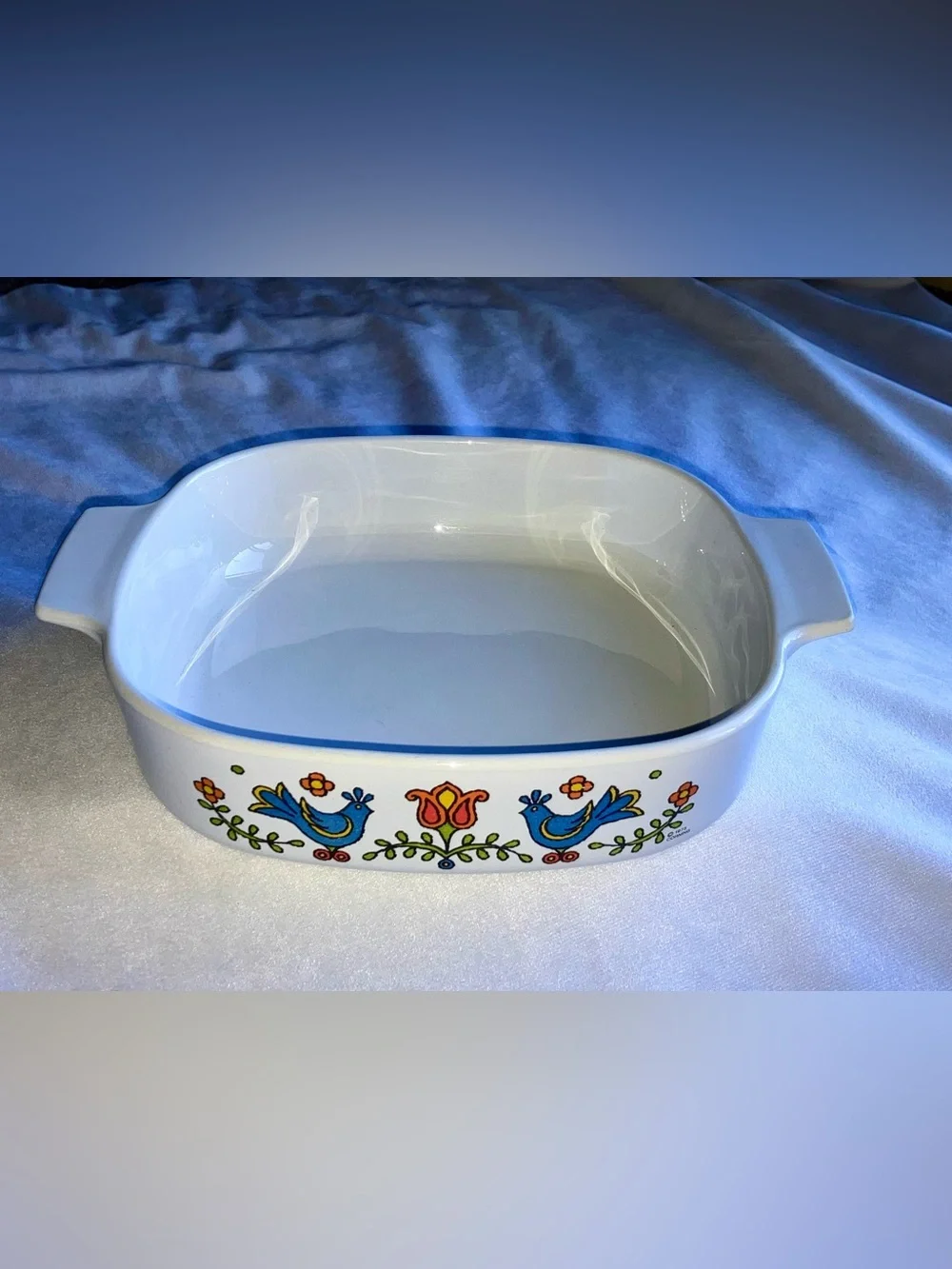 CorningWare Country Festival casserole dish 1975